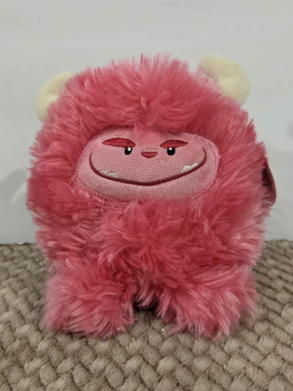Giggle Scape Pink Fuzzy Monster Plush NWT